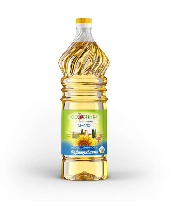 Упаковка Масло подсолнечное - аренда торгового знака Особинка